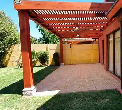 Pérgola detalle estructura